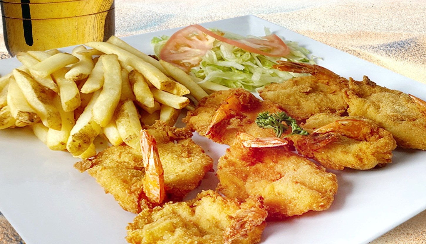 Donde Olga Fried Shrimp Fries Pinones Beach