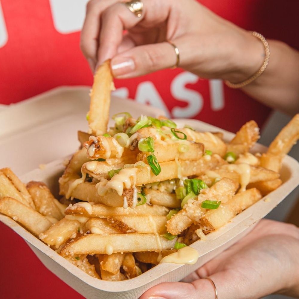 Egg Joint Loaded Fries Pinones Beach