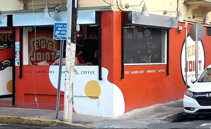 Egg Joint Restaurant Front Pinones Beach