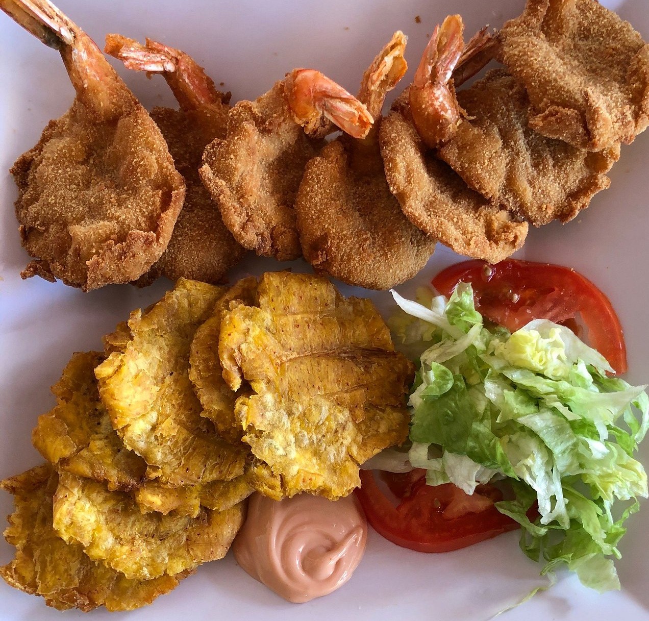 Mi Casita Seafood Fried Fish Tostones Pinones Beach