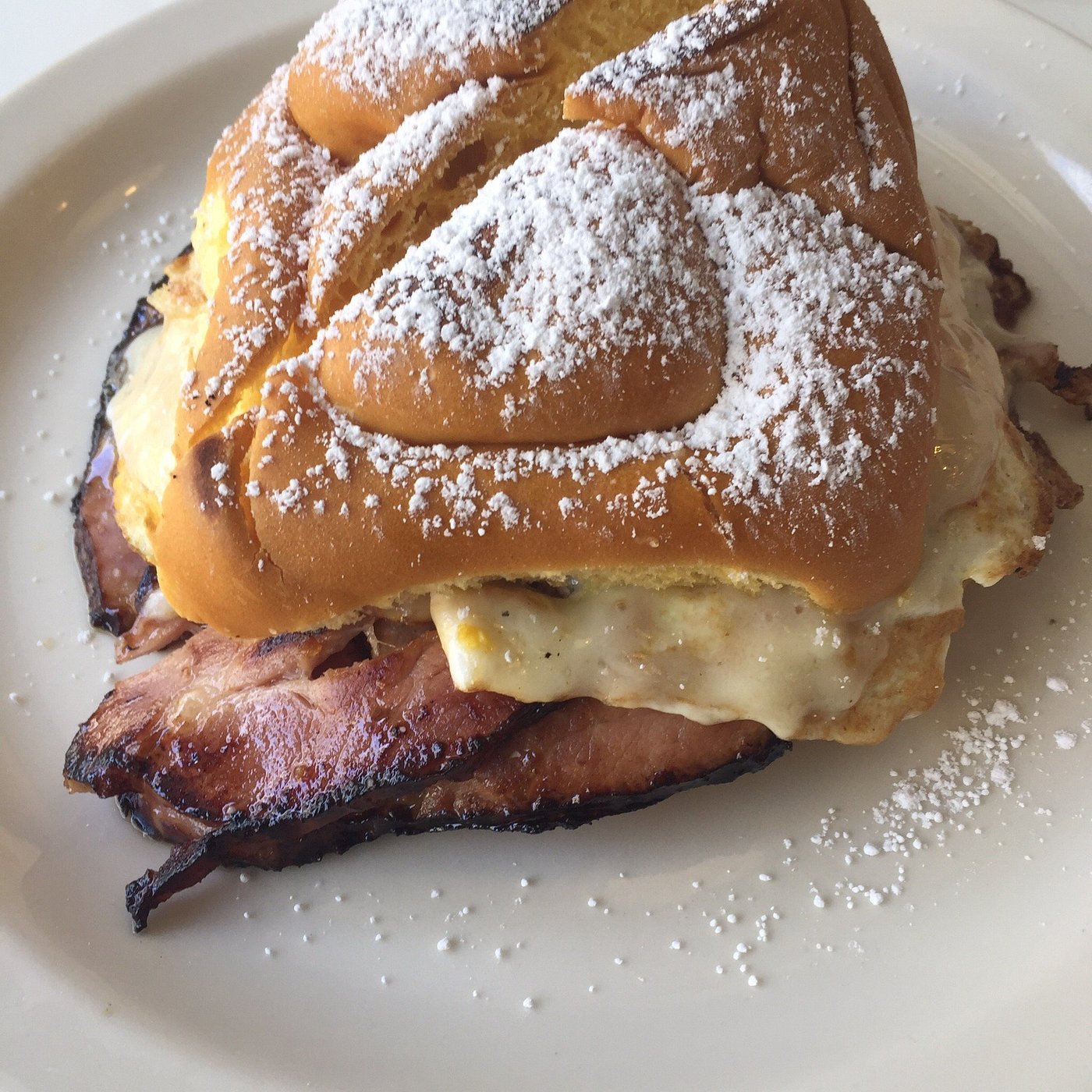 Pinkys Sweet Breakfast Sandwich Pinones Beach