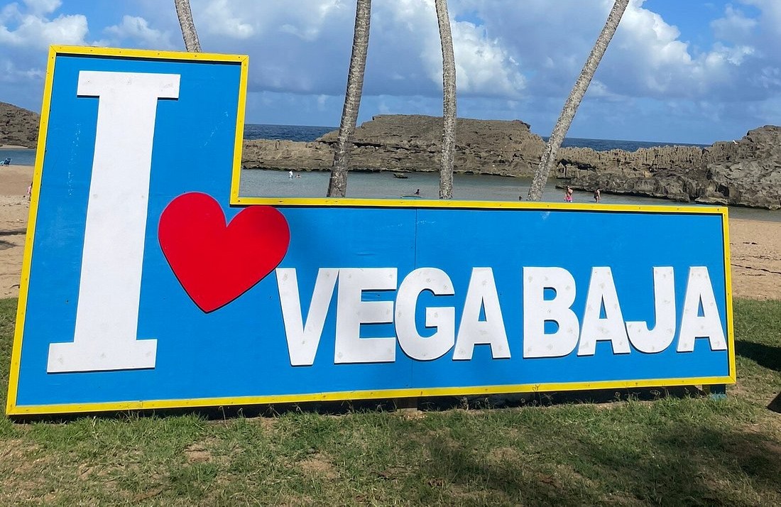 Puerto Nuevo Beach I Love Vega Baja Sign