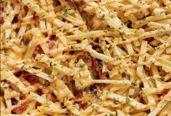 Rosas Pizza Loaded Fries Pinones Beach