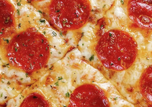 Rosas Pizza Pepperoni Slice Pinones Beach