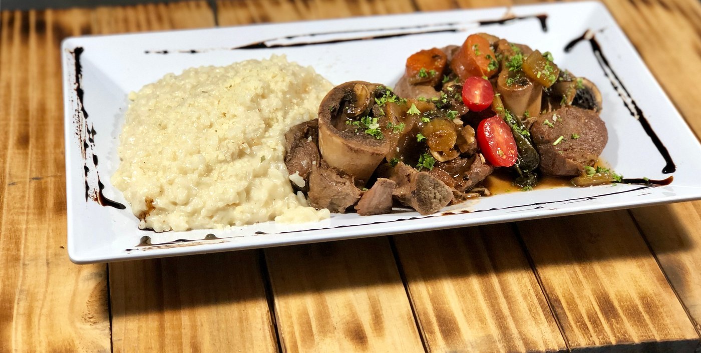 Trattoria Italiana Lamb Chops Risotto Pinones Beach