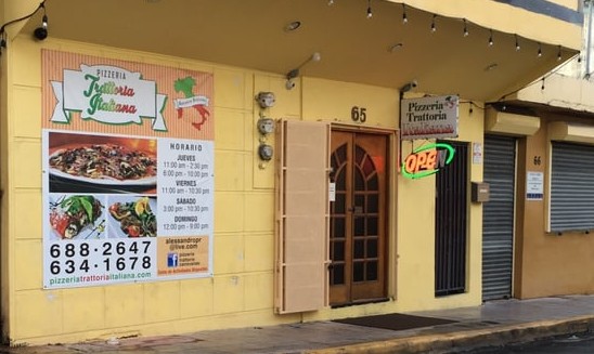 Trattoria Italiana Restaurant Front Pinones Beach